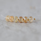 5mm AAA Imperial Topaz Rondelle Beads Faceted Unheated Superb Topaz 6 Pcs Natural Gemstone for Jewelry Making Earrings