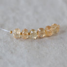 5mm AAA Imperial Topaz Rondelle Beads Faceted Unheated Superb Topaz 6 Pcs Natural Gemstone for Jewelry Making Earrings