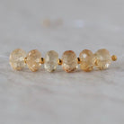 5mm AAA Imperial Topaz Rondelle Beads Faceted Unheated Superb Topaz 6 Pcs Natural Gemstone for Jewelry Making Earrings