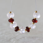 5mm AAA Mozambique Garnet Beads Faceted Rondelle Brazilian Rose Quartz 7mm Natural Gemstone for DIY Jewelry Making