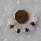 5mm AAA Mozambique Garnet Beads Faceted Rondelle Brazilian Rose Quartz 7mm Natural Gemstone for DIY Jewelry Making