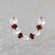 5mm AAA Mozambique Garnet Beads Faceted Rondelle Brazilian Rose Quartz 7mm Natural Gemstone for DIY Jewelry Making