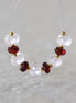 5mm AAA Mozambique Garnet Beads Faceted Rondelle Brazilian Rose Quartz 7mm Natural Gemstone for DIY Jewelry Making