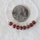 5mm AAA Mozambique Garnet Rondelle Beads Faceted 10 Pcs Natural Gemstone for DIY Jewelry Making Earrings Necklace
