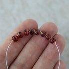 5mm AAA Mozambique Garnet Rondelle Beads Faceted 10 Pcs Natural Gemstone for DIY Jewelry Making Earrings Necklace