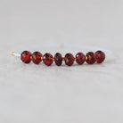 5mm AAA Mozambique Garnet Rondelle Beads Faceted 10 Pcs Natural Gemstone for DIY Jewelry Making Earrings Necklace