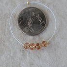 5mm AAA Peach Pink Imperial Topaz Rondelle Beads Faceted Unheated Superb Topaz 4 Pcs Natural Gemstone for Jewelry Making Earrings