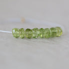 5mm AAA Peridot Rondelle Beads Faceted 1” Natural Green Gemstone for DIY Jewelry Making