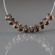 5mm AAA Smoky Quartz Beads Mini Nuggets Faceted Genuine Beads 10 PCs Transparent Brown Gemstone Beads Beading Crafter Gift