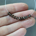 5mm AAA Smoky Quartz Beads Mini Nuggets Faceted Genuine Beads 10 PCs Transparent Brown Gemstone Beads Beading Crafter Gift