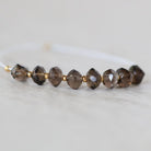 5mm AAA Smoky Quartz Nugget Beads Hand Faceted 8 PCs Natural Brown Gemstone for DIY Jewelry Making