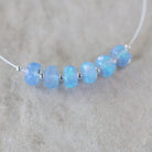 5mm AAA Violet Blue Ethiopian Opal Beads Faceted Rondelle Natural Welo Opal Gemstones For DIY Jewelry Making