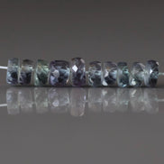 4.5mm Alexandrite Faceted Rondelle Beads 10 PCs Gemstone Bead for Jewelry Making DIY Earrings Necklace June Birthstone