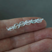 Natural Aquamarine Oval Faceted Beads 5mm Nuggets Stone Chunk Gemstone Bead Jewelry Making Craft Gift Beads March Birthstone