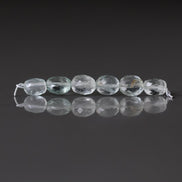 Natural Aquamarine Oval Faceted Beads 5mm Nuggets Stone Chunk Gemstone Bead Jewelry Making Craft Gift Beads March Birthstone