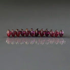 5mm Berry Pink Rhodolite Garnet Beads - Smooth Rondelle Natural Gemstone 12 Pcs