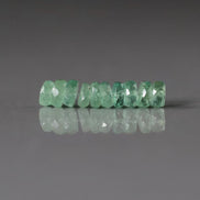 5mm AAA Green Kyanite Faceted Rondelle Beads 10 PCs Gemstone Beads Beading Crafter Gift DIY Jewelry Making
