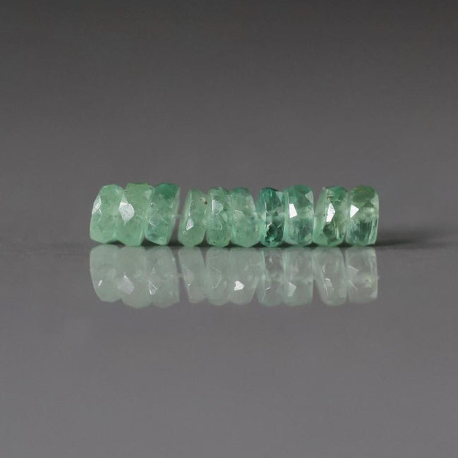 5mm AAA Green Kyanite Faceted Rondelle Beads 10 PCs Gemstone Beads Beading Crafter Gift DIY Jewelry Making