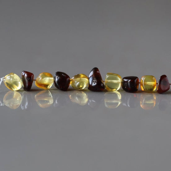 5mm Baltic Amber Beads Cube Honey Amber Beads Cognac Amber Nuggets Genuine Beads 10 PCs