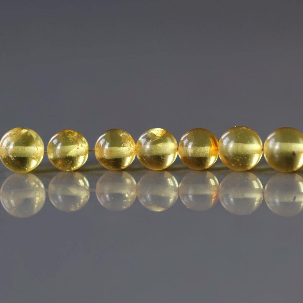 5mm Baltic Amber Beads Honey Amber Beads 10 PCs Amber Golden Genuine Beads