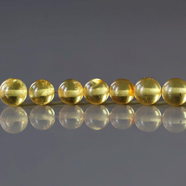 5mm Baltic Amber Beads Honey Amber Beads 10 PCs Amber Golden Genuine Beads