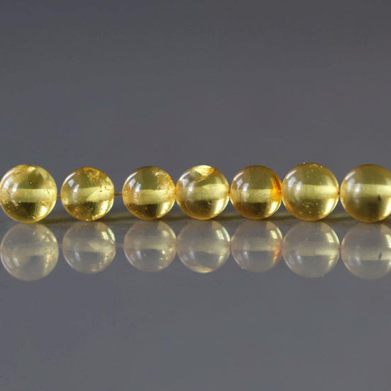 5mm Baltic Amber Beads Honey Amber Beads 10 PCs Amber Golden Genuine Beads
