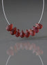 5mm Matte Mozambique Garnet Briolette Beads Smooth 8 Pcs Natural Gemstone DIY Jewelry Making Earrings Necklace January Birthstone