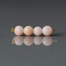 5mm Natural Angel Skin Italian Coral Beads - Smooth 4 PCs