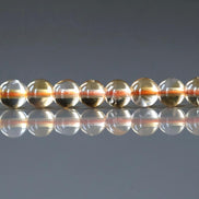 5mm Natural AAA Citrine Smooth Beads 15