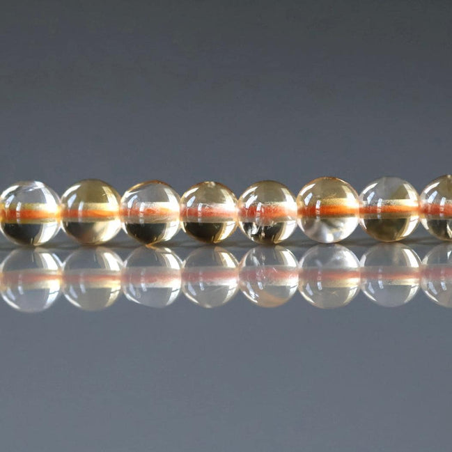 5mm Natural AAA Citrine Smooth Beads 15" Genuine Gemstone Beads Jewelry Making Beading Craft Gift Beads November Birthstone