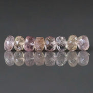 5mm Natural Imperial Topaz Rondelle Beads Faceted Pink Topaz Yellow 8 Pcs Natural Gemstone Beads for Jewelry Making Earrings Pendants