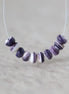 5mm Natural Wampum Quahog Shell Rondelle Beads Smooth Natural Purple Shell Accent for DIY Jewelry Making