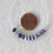 5mm Natural Wampum Quahog Shell Rondelle Beads Smooth Natural Purple Shell Accent for DIY Jewelry Making