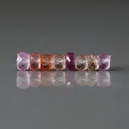 5mm Padparadscha Sapphire Beads Pastel Pink Peach Rondelle 8 PCs Faceted Genuine Gemstone Beads Jewelry Making Gift September Birthstone