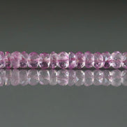 5mm Pink Topaz Beads – Faceted Rondelle Natural Gemstone 6