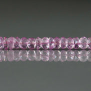 5mm Pink Topaz Beads – Faceted Rondelle Natural Gemstone 6