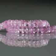 5mm Pink Topaz Beads – Faceted Rondelle Natural Gemstone 6