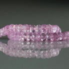 5mm Pink Topaz Beads – Faceted Rondelle Natural Gemstone 6" Strand