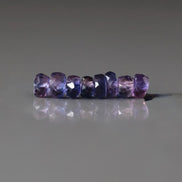 5mm Purple Sapphire Beads Rondelle 8 PCs Faceted Genuine Gemstone Beads Jewelry Making Gift September Birthstone