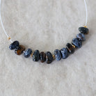 5mm Rare Namibian Blue Pietersite Nugget Beads Smooth Natural Gemstone for DIY Jewelry Making Supplies