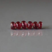 5mm AAA Ruby Rondelle Beads Smooth Natural Ruby Gemstone Beads Gift July Birthstone DIY Jewelry Making Earrings, Necklace Bracelet