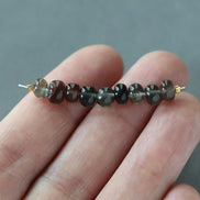 5mm Tanzanian Scapolite Rondelle Beads Smooth 8 Pcs Natural Gemstone Beads Quartz Jewelry Making DIY Necklace