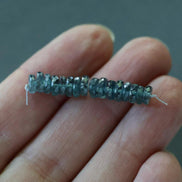 5mm AAA Teal Kyanite Faceted Beads Rondelle Heishi 16 PCs Gemstone Beads Beading Crafter Gift