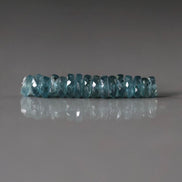 5mm AAA Teal Kyanite Faceted Beads Rondelle Heishi 16 PCs Gemstone Beads Beading Crafter Gift