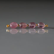 Pink Sapphire Bead Oval Faceted 5x7mm Nugget Stone Chunk Gemstone Bead for Jewelry Making Beading Craft Gift Bead