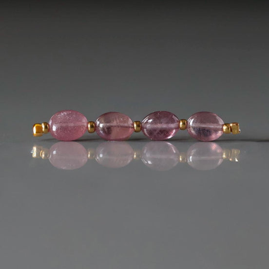 Pink Sapphire Bead Oval Faceted 5x7mm Nugget Stone Chunk Gemstone Bead for Jewelry Making Beading Craft Gift Bead