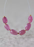 5x7mm Pink Sapphire Beads - Faceted Oval Natural Gemstone