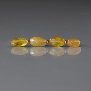 Yellow Sapphire Bead Oval Faceted 5x7mm Nugget Stone Chunk Gemstone Bead for Jewelry Making Beading Craft Gift Bead