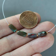 5x8mm Black Ethiopian Opal Rectangle Beads Faceted Flat Natural Welo Opal Genuine Bead DIY Jewelry Making Earrings Supply October Birthstone