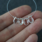 5x8mm Natural Topaz Faceted Briolette Beads Faceted Teadrops 4 PCs Gemstone for DIY Jewelry Making
